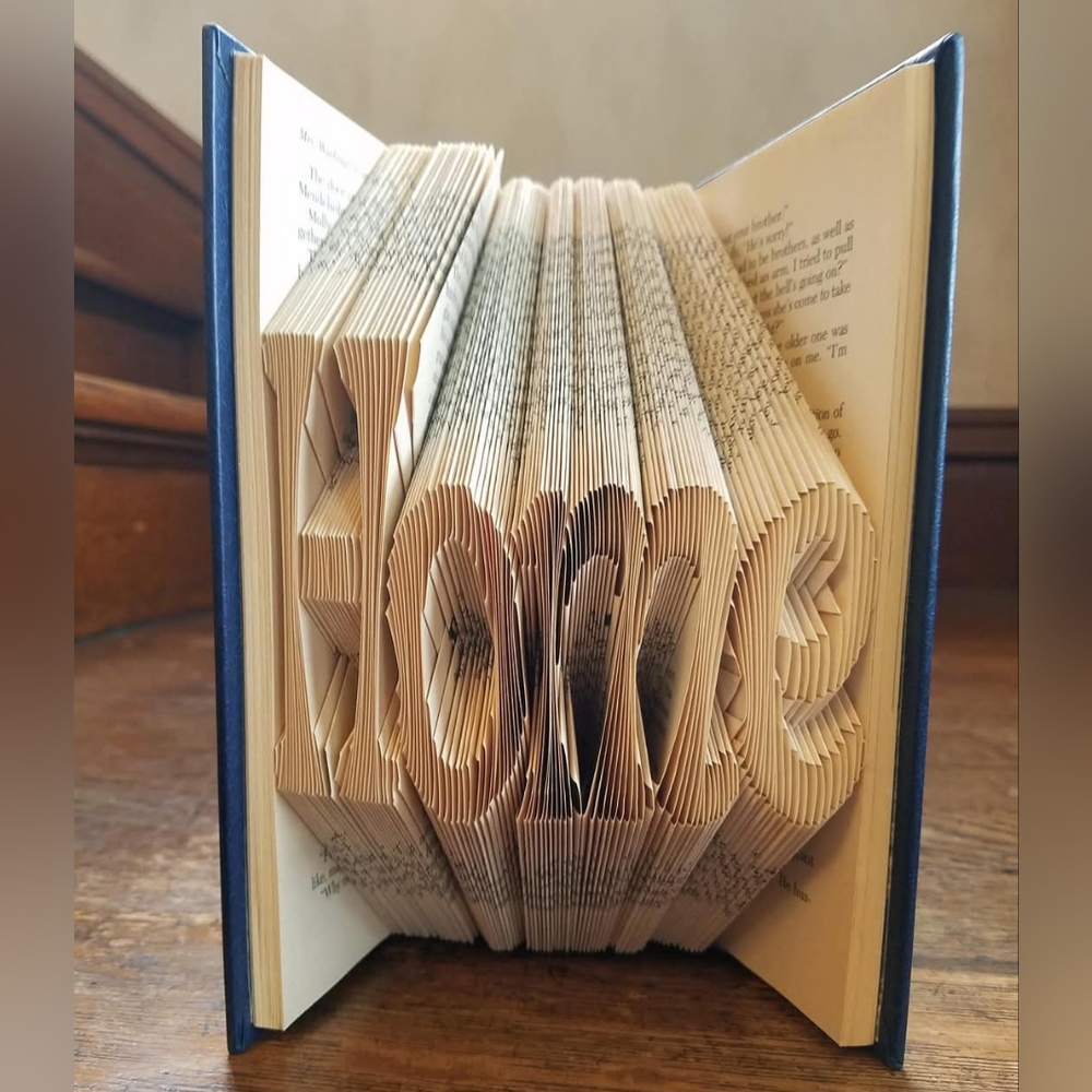 Choice of 1 Hand Crafted Book Art - Love, Family, Dad, Mom, Faith, Home - Picture 7 of 7